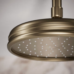 8" Round Rainhead, 1.75 GPM in Vibrant Brushed Bronze | detail photo