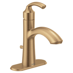 Glyde Transitional Single Handle Bathroom Sink Faucet in Gold | product photo