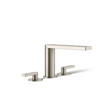 Composed Double Handle Deck Mounted Roman Tub Faucet Trim with Diverter in Vibrant Brushed Nickel