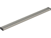 Linear Grid Shower Drain Grate in Anodized Brushed Nickel
