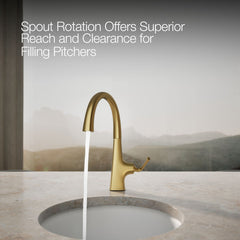 Kohler Graze Bar Swing Spout in Gold | product photo