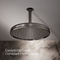 Rain Fixed Shower Head in Vibrant Titanium | product photo