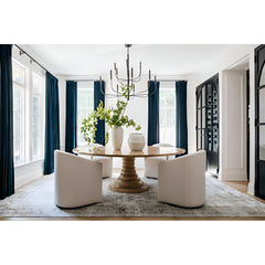 15-Light Chandelier with Metal Frame and Adjustable Downrod