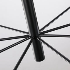15-Light Chandelier with Metal Frame and Adjustable Downrod