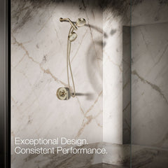 Kohler Purist 2-In-1 Multifunction Shower Combo Kit, Showerhead and Handshower, Three Spray Settings | product photo