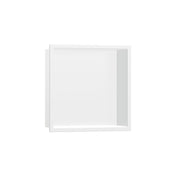 XtraStoris Original Wall niche with Frame 12"x 12"x 5.5" in Matte White