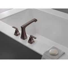 Ashlyn Double Handle Deck Mounted Roman Tub Faucet Trim in Venetian Bronze | product photo