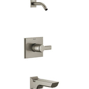 Pivotal Tub and Shower Faucet Trim Kit in Lumicoat Stainless