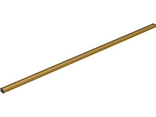 Linear Grid Shower Drain Grate in Vibrant Brushed Moderne Brass