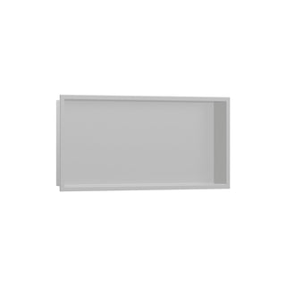 Xtrastoris 27.19" W Original Wall Shower Niche with Integrated Frame in Concrete Gray