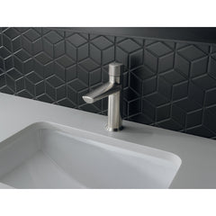 Galeon Single Hole Bathroom Faucet with Drain Assembly in Lumicoat Stainless | product photo