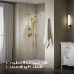 Kohler Awaken Tub & Shower Faucet in Brushed Brass | product photo