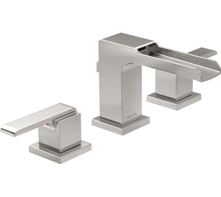 Ara Widespread Bathroom Faucet with Drain Assembly and DIAMOND™ Seal Technology in Stainless