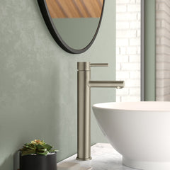 Align Single Hole Bathroom Faucet in Brushed Nickel | product photo