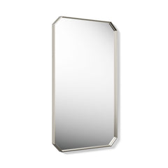 Claude 24" X 40" Rectangular Framed Mirror in Vibrant Polished Nickel | product photo