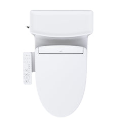 WASHLET+® Aimes One-Piece Elongated 1.28 GPF Toilet and WASHLET S2 Bidet Seat, Cotton White - MW6263346CEFG#01 | product photo