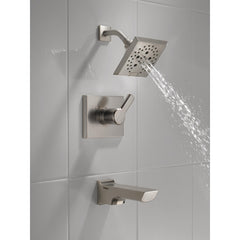 Pivotal® Tub and Shower Faucet Trim Kit with H2Okinetic® Technology in Lumicoat Stainless | product photo