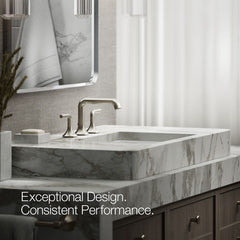 Kohler Occasion Single Hole Bathroom Faucet Spout in Vibrant Brushed Nickel | product photo