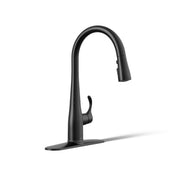 Simplice Single-Handle Pull Down Bar Sink Faucet with Three-Function Sprayhead