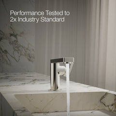 Kohler Composed Single-Handle Bathroom Faucet with Drain Assembly in Vibrant Polished Nickel | product photo