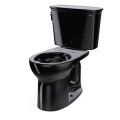 Drake® Transitional Two-Piece Elongated 1.28 GPF Universal Height TORNADO FLUSH® Toilet, Ebony | product photo