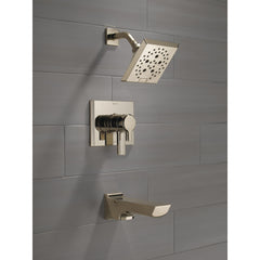Pivotal® Tub and Shower Faucet Trim Kit with H2Okinetic® Technology in Lumicoat Polished Nickel | product photo