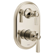 Flara M-CORE 3-Series 2-Handle Shower Trim With Integrated Transfer Valve, Valve Required in Polished Nickel
