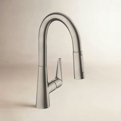 Talis S Prep Kitchen Faucet with 2-Spray Pull-Down Spout, 1.75 GPM in Steel Optic | product photo