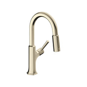Locarno Single Handle Kitchen Faucet in Polished Nickel