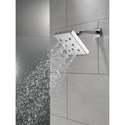 Single-Setting Metal Full Rain Fixed Shower Head with H2Okinetic® in Lumicoat Chrome