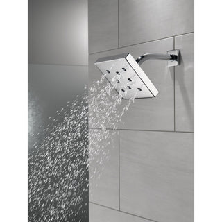 Single-Setting Metal Full Rain Fixed Shower Head with H2Okinetic® in Lumicoat Chrome