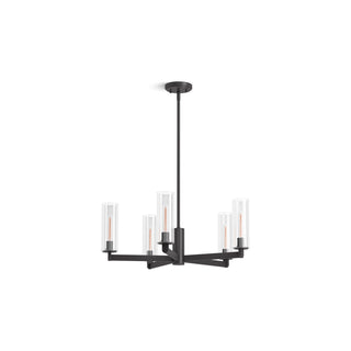 Crue 26 In. Chandelier in Matte Black