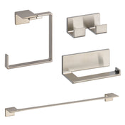 Vero 4 Piece Bathroom Hardware Set in Stainless