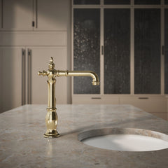 Artifacts Bar Faucet in Vibrant French Gold | product photo