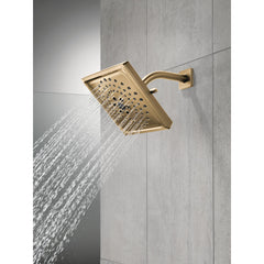 Rain Adjustable Shower Head with H2Okinetic Technology in Champagne Bronze | product photo