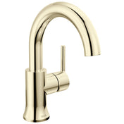 Trinsic Swivel Spout Polished Nickel Bathroom Faucet, Single Hole Bathroom Sink Faucet for Vanity, Push-Pop Drain Assembly, Polished Nickel
