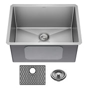 Lenta™ 24" L Undermount 16 Gauge Stainless Steel Single Bowl Laundry Utility Kitchen Sink with Accessories