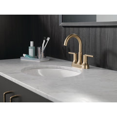 Trinsic Centerset Bathroom Faucet with Drain Assembly, 2-handle Bathroom Sink Faucet in Champagne Bronze | product photo