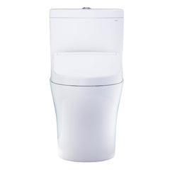 WASHLET®+ Aquia® IV Two-Piece Elongated Universal Height Dual Flush 1.28 and 0.9 GPF Toilet and WASHLET S5 Bidet Seat, Cotton White - MW4463446CEMFGN#01 | product photo