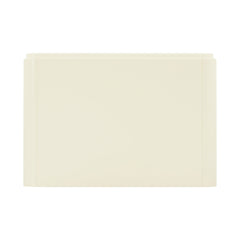2-Drawer Chest, MDF Frame, Acacia Solid and Manufactured Wood Top, Cream