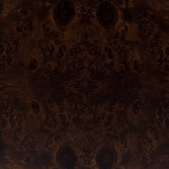 2-Drawer Chest, Poplar and Mappa Burl Veneer, Dark Burl, Gold Handles