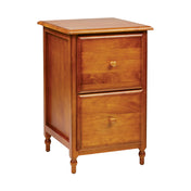 2-Drawer File Cabinet in Solid and Manufactured Wood, Antique Cherry