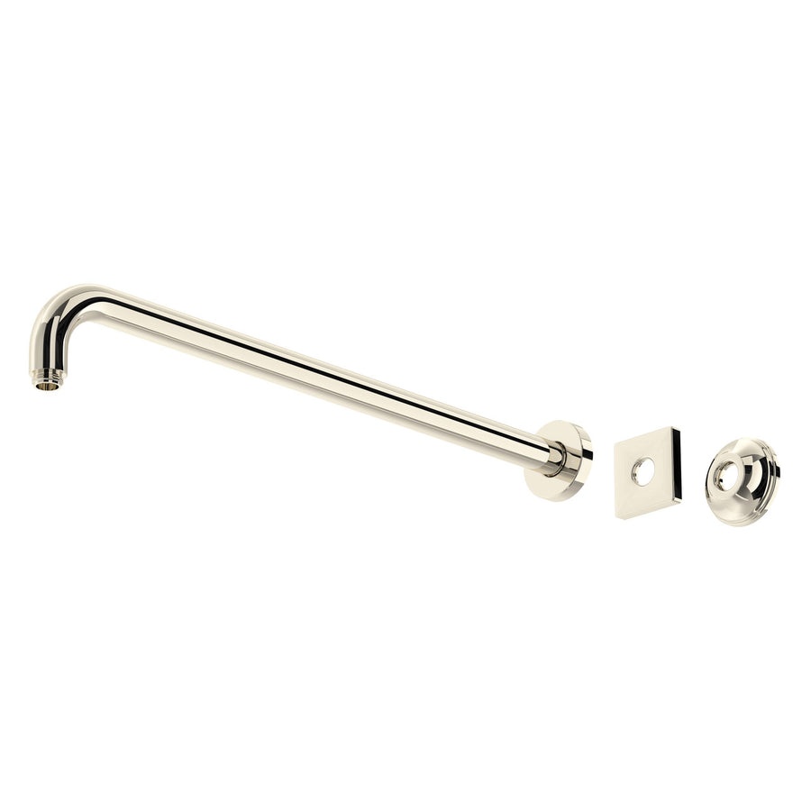 Product view | 20" Wall Mount Shower Arm, Polished Nickel manufacturer product photograph