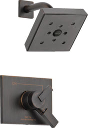 Vero Shower Faucet Set with H2Okinetic Technology in Venetian Bronze