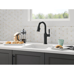 Renaldi Matte Black Bar Faucet with Pull Down Sprayer | product photo