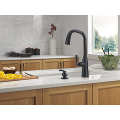 Touch2O Kitchen Faucet with Touchless Technology in Matte Black | product photo