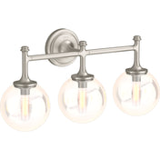 Bellera 3-Light Flush Mounted Sconce in Brushed Nickel