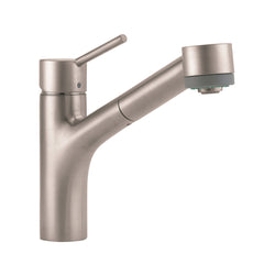 Talis S Pull Out Single Handle Kitchen Faucet in Steel Optik | product photo