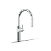 Crue Touchless Pull-Down Kitchen Sink Faucet with Voice Activation and Three-Function Sprayhead in Polished Chrome