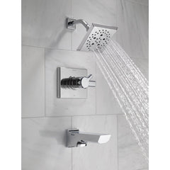 Pivotal® Tub and Shower Faucet Trim Kit with H2Okinetic® Technology in Lumicoat Chrome | product photo